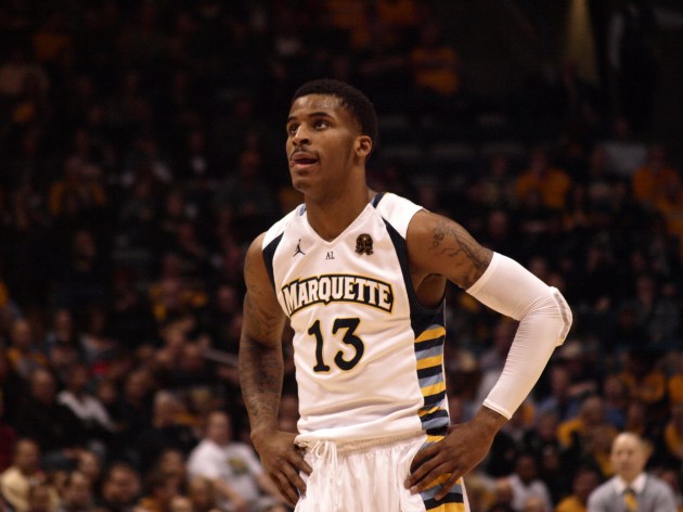 Vander Blue is not satisfied with reaching the Sweet 16, feeling his team has enough to keep playing past Thursday. (Photo by A. Martina Ibanez-Baldro)