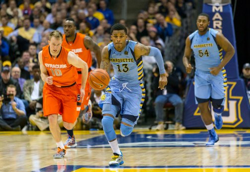 Vander Blue is still chasing a handful of shooting guards leading up to the draft. (USA Today)