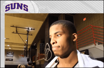 Blue could be the Suns' answer for a cheap, low-risk second-round pick. (Screenshot/Suns.com)